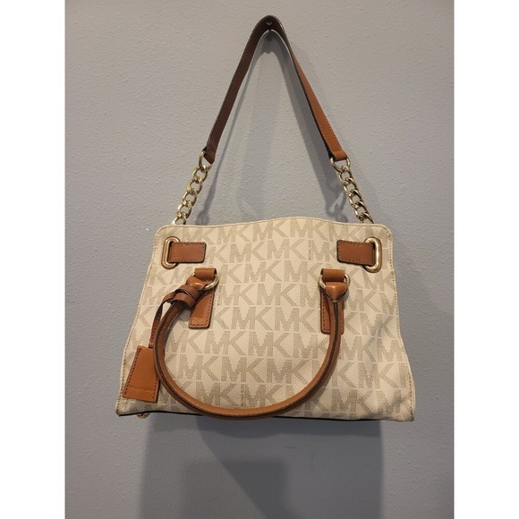 Michael Kors Satchel Handbag & Wallets MK Signature Print Designer - Picture 9 of 11